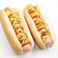 Hot Dogs with ketchup and mustard