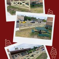 Poster showing Bardon's new fencing